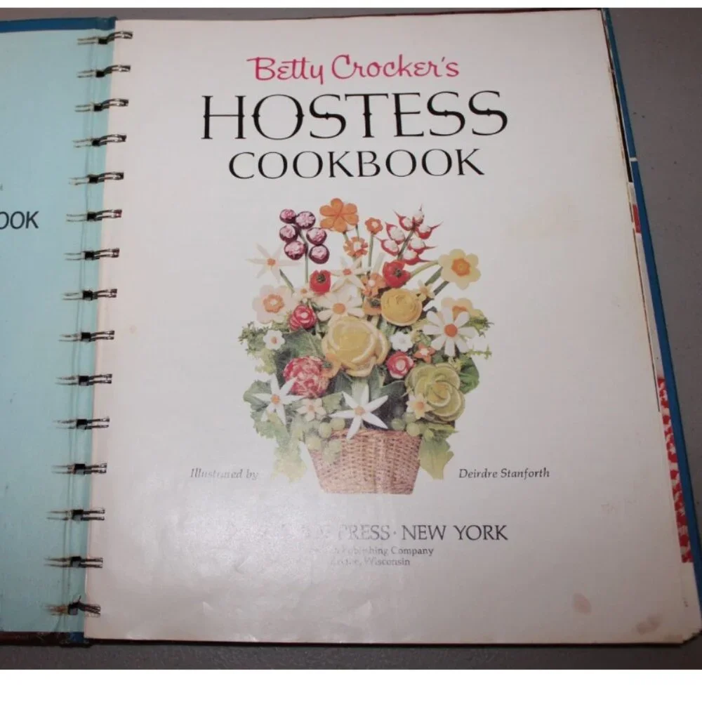 Hostess Cookbook 1973 Recipes Vintage Cook Book Cooking Culinary Betty Crocker